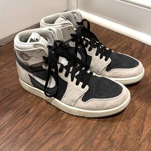 Women's Air Jordan 1 High Zoom CMFT 2/ Light Iron Ore/ (style code DV1305-001).